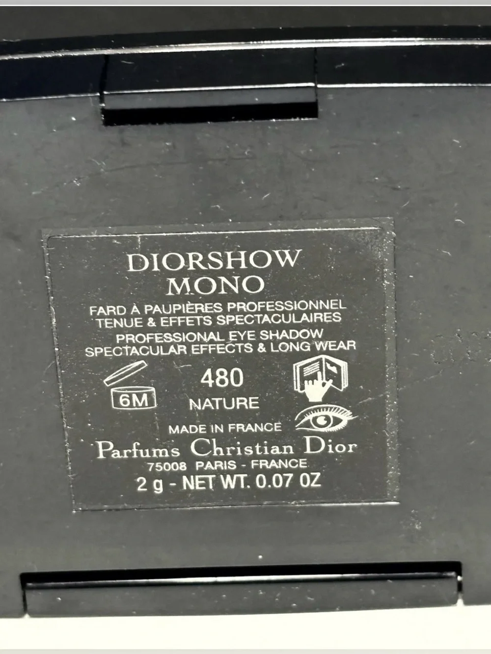 Dior Mono Color Couture Single Eyeshadow 480 Nature (green)